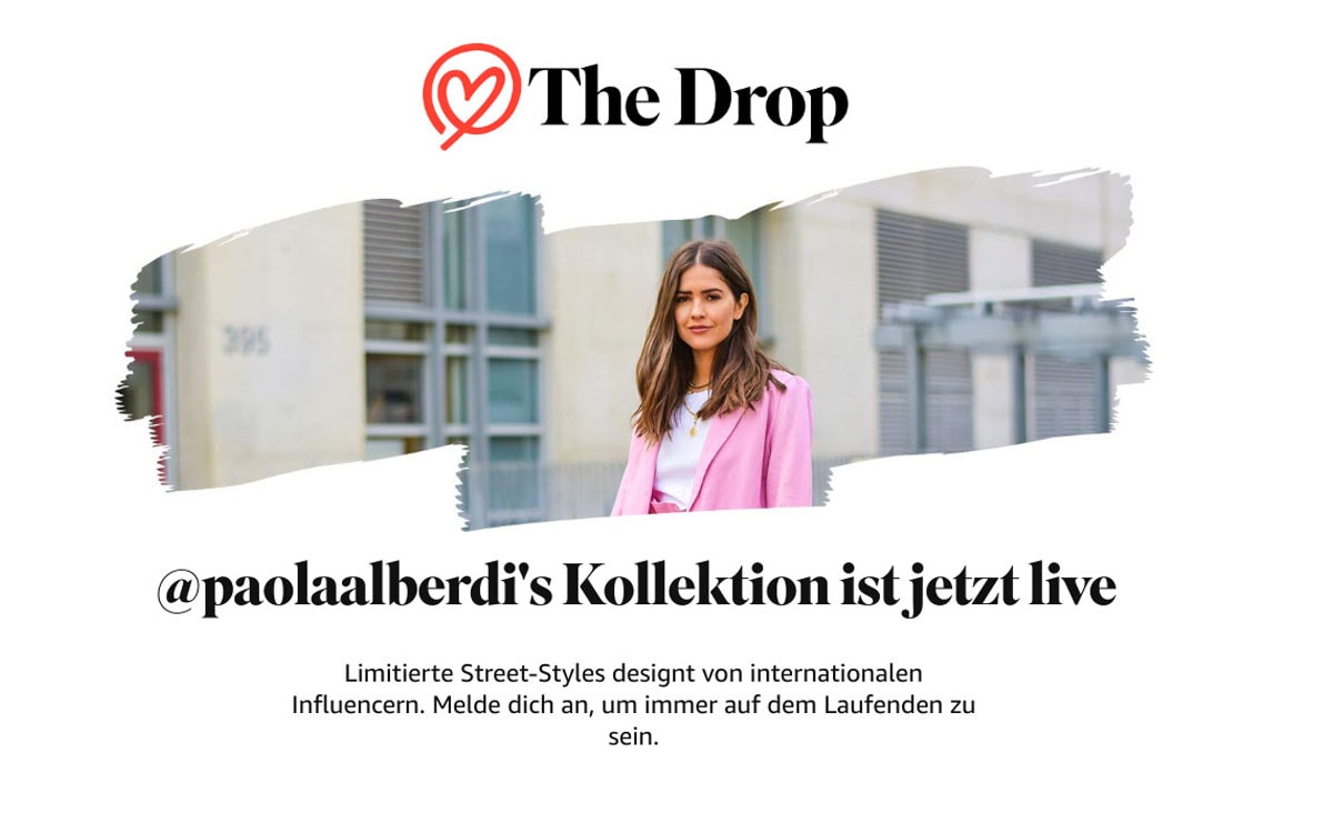 Amazon Fashion Prasentiert The Drop Mit Erster Influencer Kollektion Von Paola Alberdi